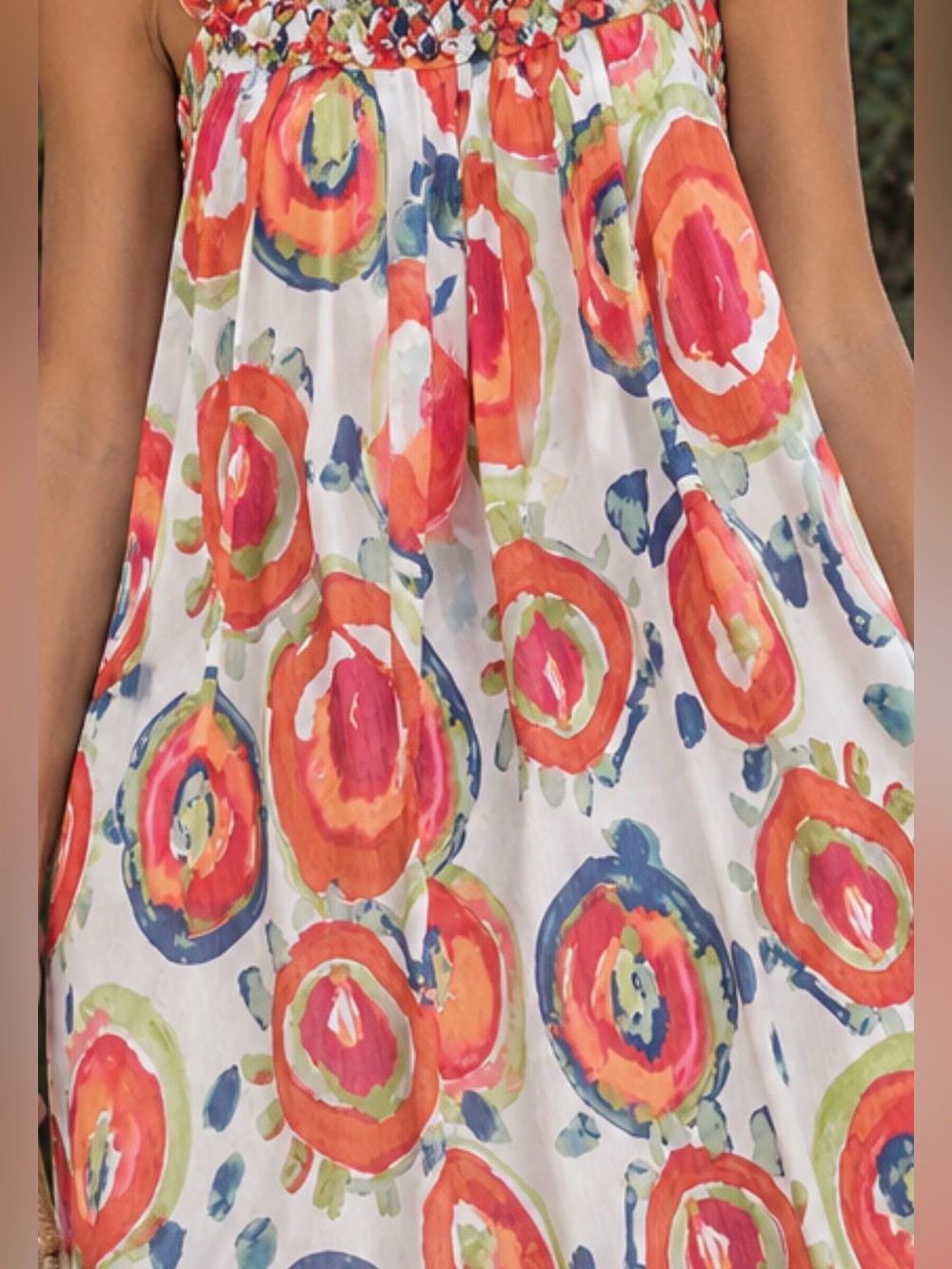 SDII   Dress in White & Red Size L